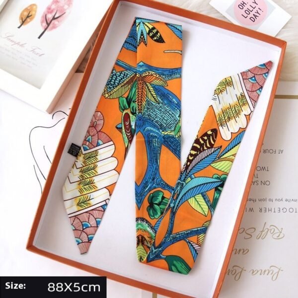 Ribbon Thin Narrow Bag Handle Scarves Decoration - Image 7