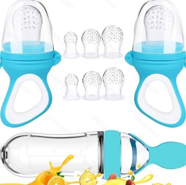 Geometric Confused Bottle Fruit And Vegetable Feeder Nipple 6 Suit - Image 6