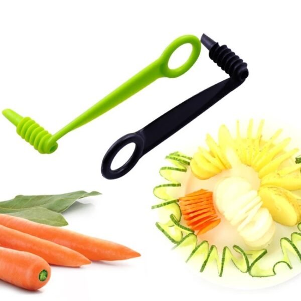 Cucumber Spiral Slicer Rotary Potato Tower Manual Shredder - Image 6