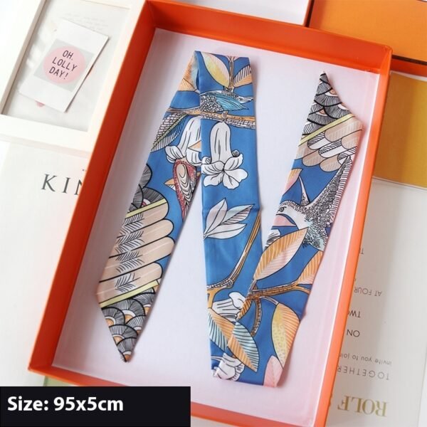 Ribbon Thin Narrow Bag Handle Scarves Decoration - Image 4