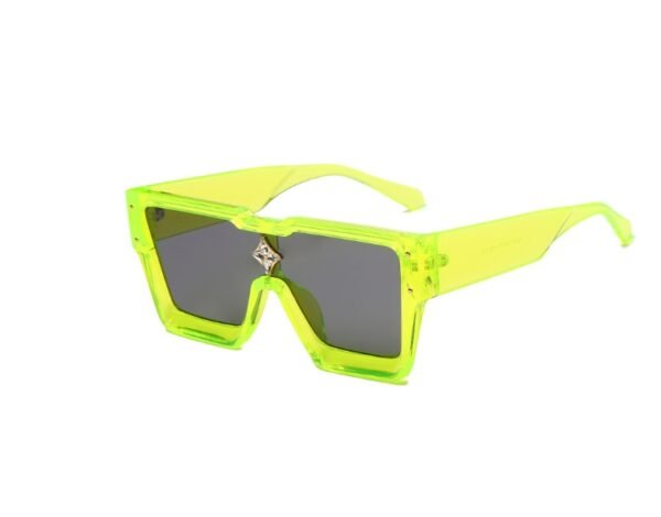 Oversized One Lens Square Sunglasses Fashion Men Women - Image 2