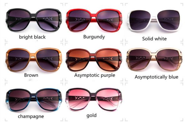 Women's Big Frame Sunglasses Women Retro Sunglasses - Image 3