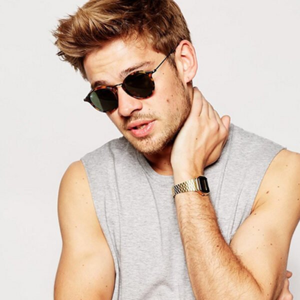 Metal Round Face Sunglasses Retro Driver Sunglasses Men And Women Sunglasses - Image 10