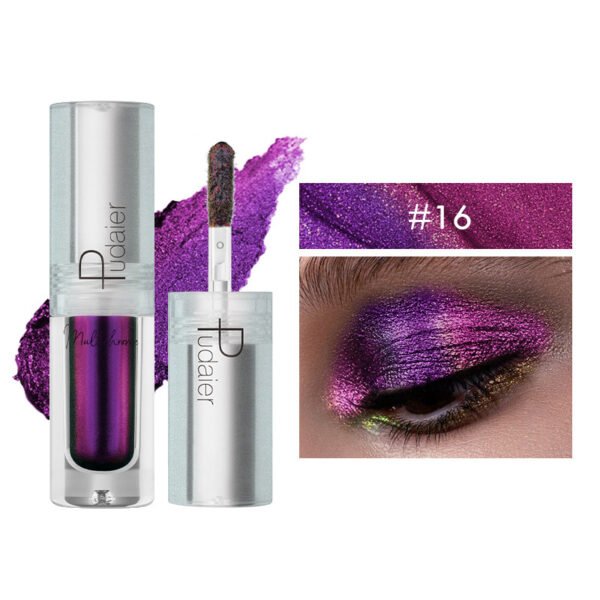 Pearlescent Monochromatic Metal Liquid Eye Shadow - Image 3