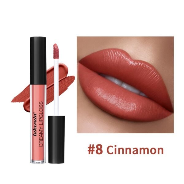 Semi Matte Velvet Waterproof No Stain On Cup Moisturizing Lip Gloss - Image 5