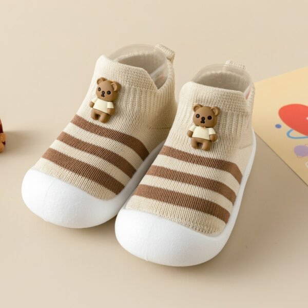 Casual Simple Soft Bottom Non-slip Cartoon Striped Toddler Shoes - Image 10