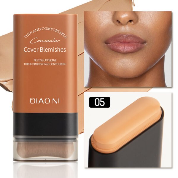 5 Colors With Brush 20g Moisturizing Light Transparent Concealing Foundation - Image 8