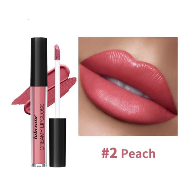 Semi Matte Velvet Waterproof No Stain On Cup Moisturizing Lip Gloss - Image 7