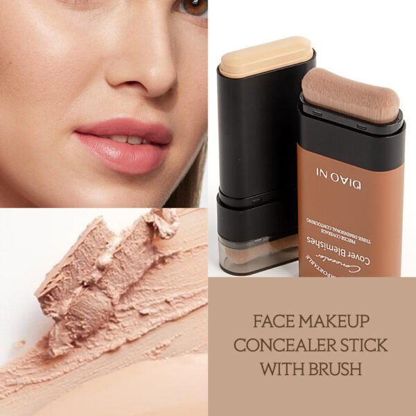 5 Colors With Brush 20g Moisturizing Light Transparent Concealing Foundation - Image 9