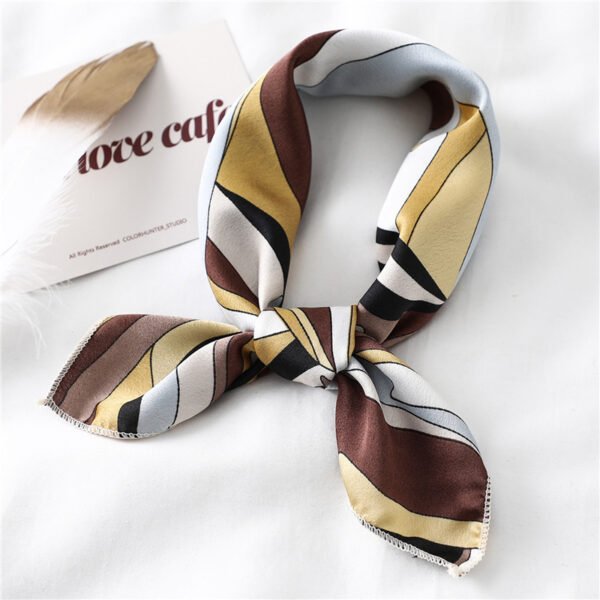 Female Ornament Satin Fashion Scarf - Image 3