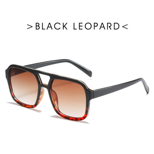Square Double Beam Sunglasses Men And Women Retro Personality - Image 5
