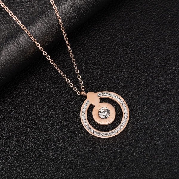 Electroplated watch zircon and diamond necklace - Image 5