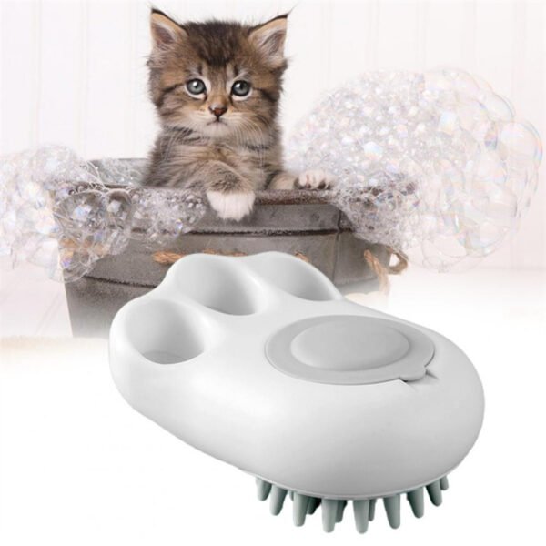 Durable Cat Paw Bath Brush Fine Foaming Labor-saving Cartoon Shape Pet Dog Cat Pet Hair Grooming Brush Reusable Dog Hair Comb Pet Products - Image 3