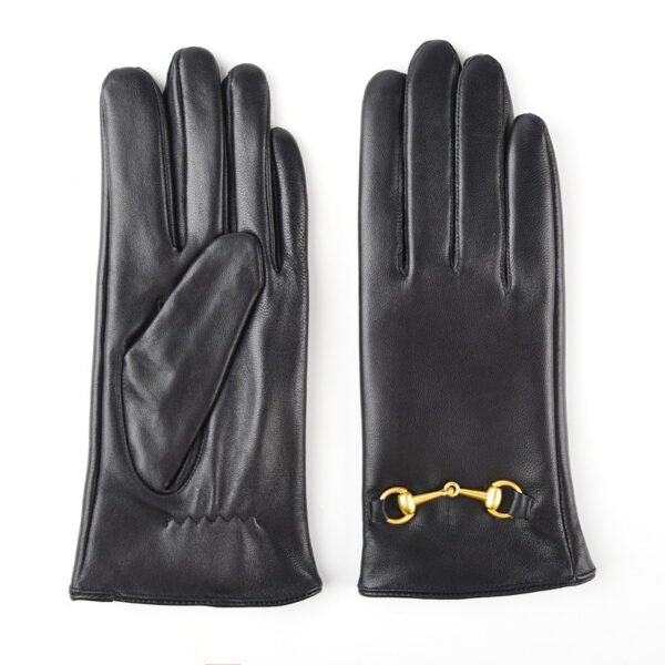 Winter Women's Warm Leather Gloves - Image 6