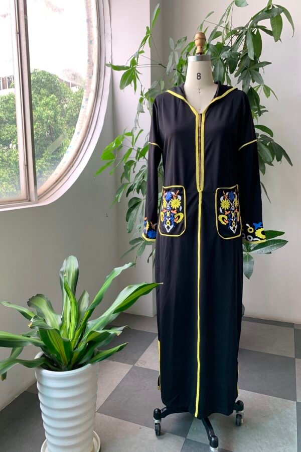 Women Long Dress Dubai Abaya Fashion Hijab - Image 6