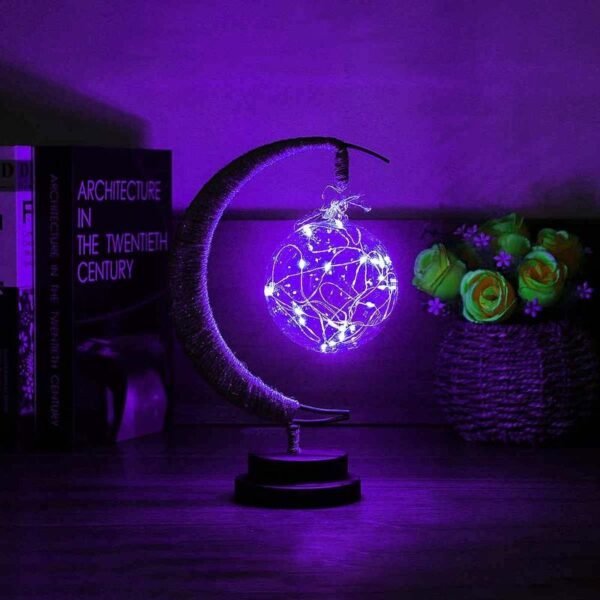 Led Moon Light Wrought Iron Ornament Light Star Shape Copper Wire Light Decorative Light USB Battery - Image 7