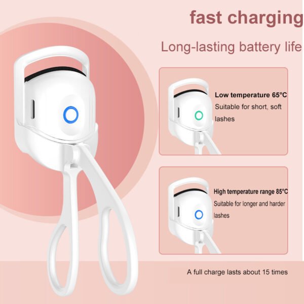 Eyelash Curler Portable Electric Heated Comb Eye Lash Long Lasting - Image 2
