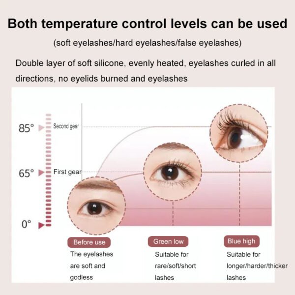 Eyelash Curler Portable Electric Heated Comb Eye Lash Long Lasting - Image 5