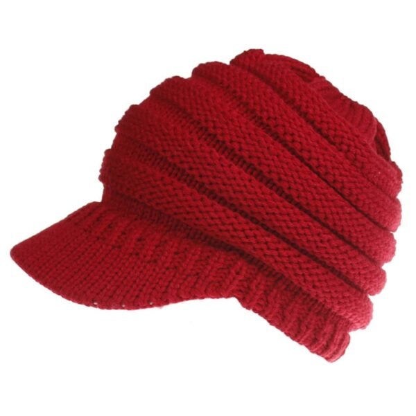 Women Ponytail Beanies Autumn Winter Hats Female Soft Knitting Caps Warm Ladies Skullies - Image 4