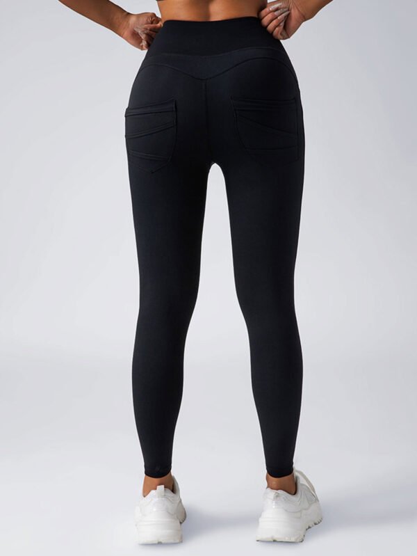 2 Pack High Waist Yoga Pants With Pockets, Tummy Control Workout Running Yoga Leggings For Women - Image 6
