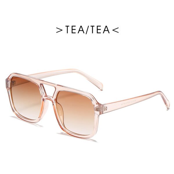 Square Double Beam Sunglasses Men And Women Retro Personality - Image 10