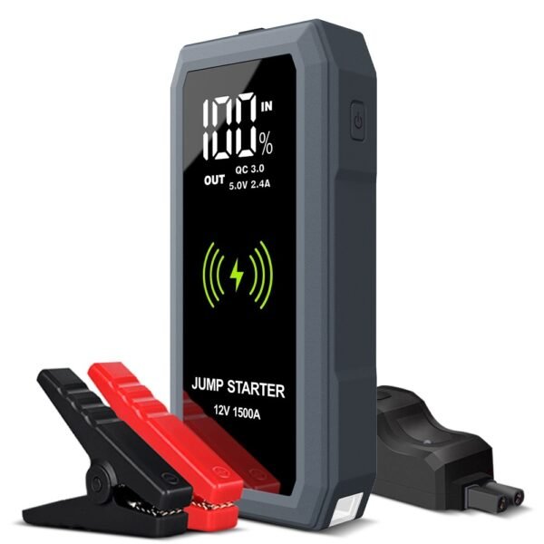 Wireless Charger Large Screen Automobile Emergency Start Power Source 12V - Image 3