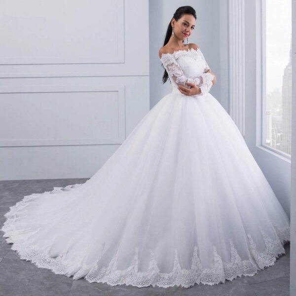 Wedding Bridal Wedding Lace Large Tail - Image 4