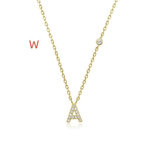 Fashion Jewelry Luxury Gold Color A-Z 26 Letters Necklace CZ Pendant For Women Cute Initials Name Necklace Fashion Party Wedding Jewelry Gift - Image 5