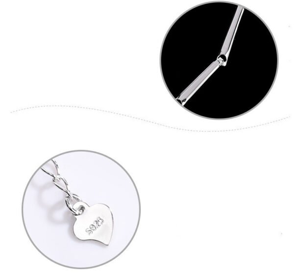 Sterling Silver Moissanite Four-leaf Clover Bracelet - Image 2