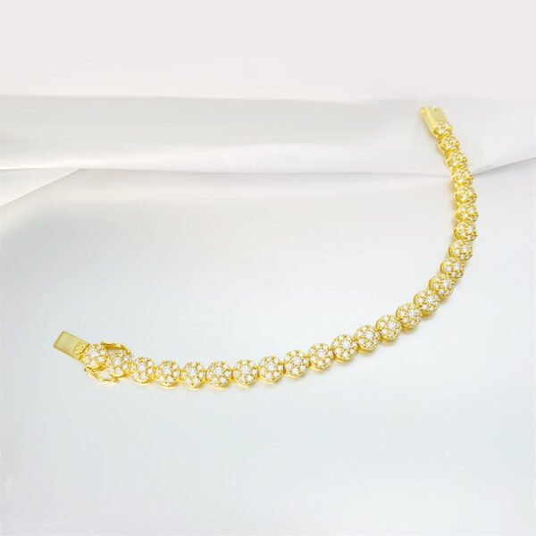 Hip Hop 925 Silver Tennis Chain Moissanite Bracelet - Image 6