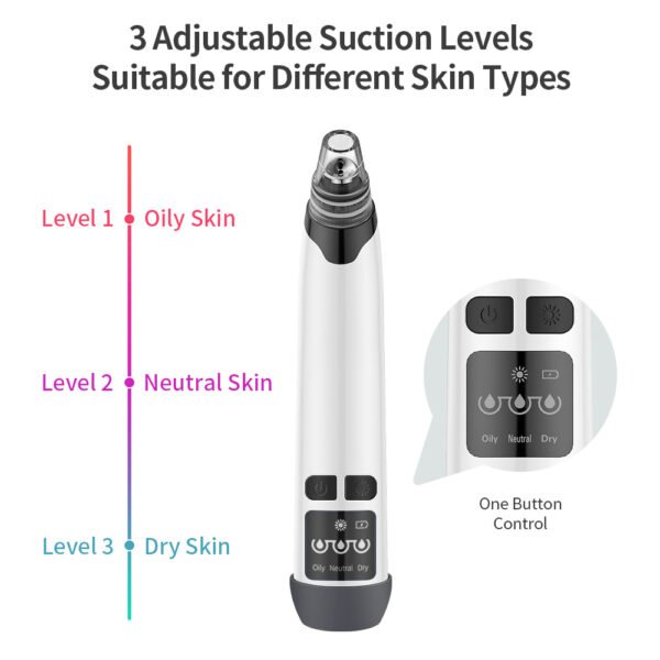 Blackhead Remover Electric Facial Cleansing Pore Vacuum Cleaner Ance Remover Pimple Face Cleaner Skin Scrubber Black Head Vacuum - Image 5