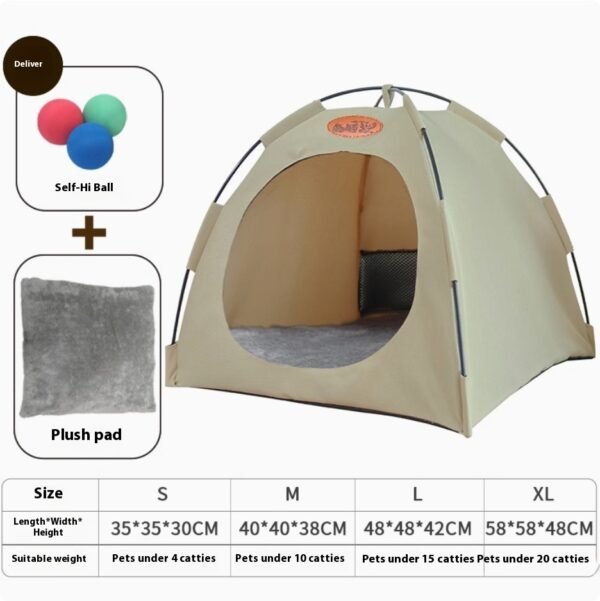Four Seasons General Purpose Semi-enclosed Removable And Washable Cat Tent - Image 2