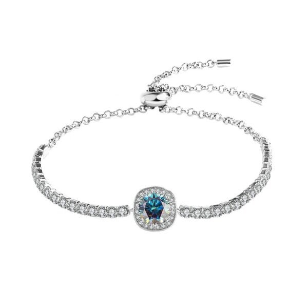 S925 Silver Moissanite Galaxy Bracelet - Image 2