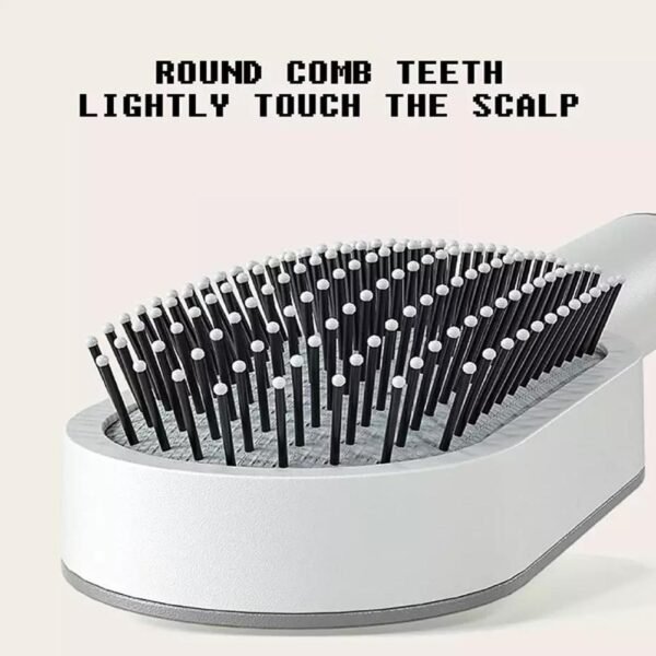Self Cleaning Hair Brush For Women Massage Scalp Promote Blood Circulation Anti Hair Loss 3D Hair Growth Comb Hairbrush Self-Cleaning Hair Brush   3D Air Cushion Massager Brush   Airbag Massage Comb B - Image 8