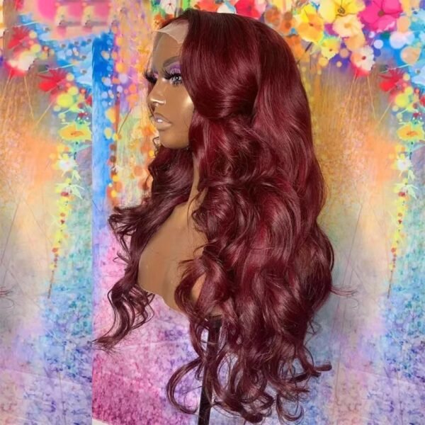 Long Curly Hair Light Blonde Big Waves African Women's Lace Wig - Image 6