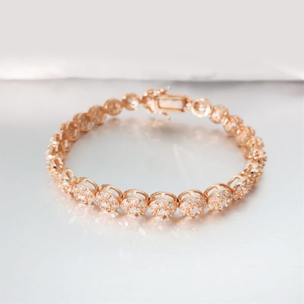 Hip Hop 925 Silver Tennis Chain Moissanite Bracelet - Image 4