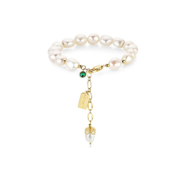 Natural Zircon Pearl Bracelet Ins Fashion Luxury Jewelry - Image 4
