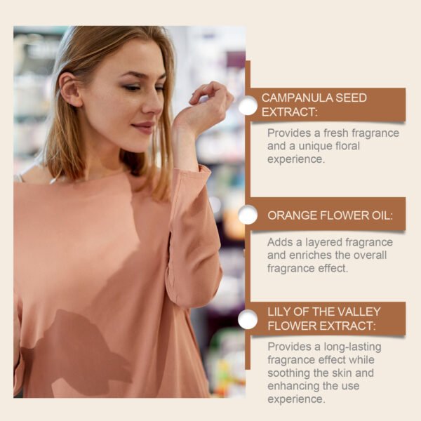 Campanula Flower Perfume For Women Mild Lasting Fragrance - Image 4