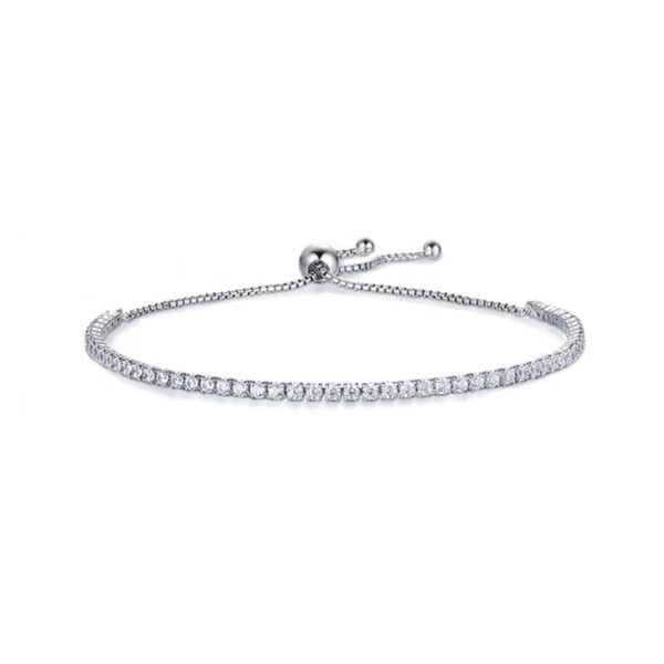 Moissanite Women's Sterling Silver Bracelet - Image 5
