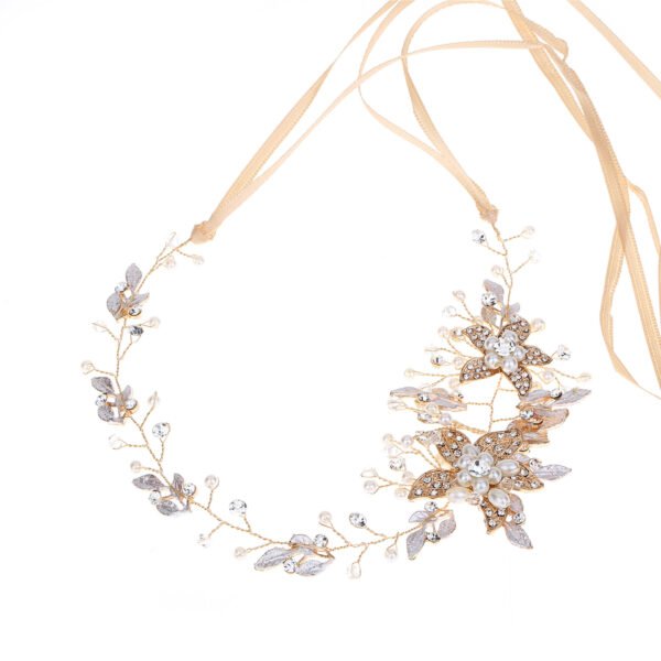Gold And Silver Rhinestone Alloy Handmade Headdress - Image 4