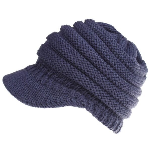 Women Ponytail Beanies Autumn Winter Hats Female Soft Knitting Caps Warm Ladies Skullies - Image 2