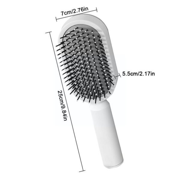 Self Cleaning Hair Brush For Women Massage Scalp Promote Blood Circulation Anti Hair Loss 3D Hair Growth Comb Hairbrush Self-Cleaning Hair Brush   3D Air Cushion Massager Brush   Airbag Massage Comb B - Image 4