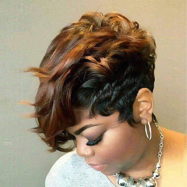 European And American Short Curly Hair Wig Chemical Fiber Headgear - Image 4