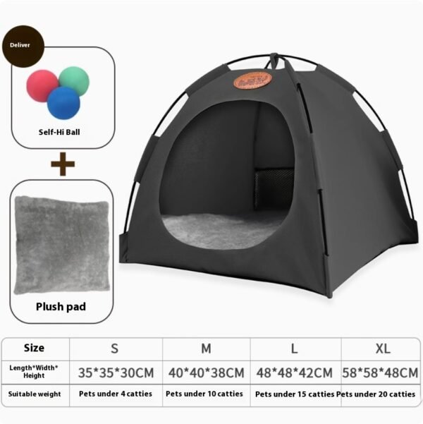 Four Seasons General Purpose Semi-enclosed Removable And Washable Cat Tent - Image 3