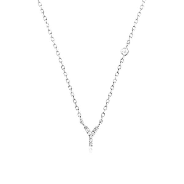 Fashion Jewelry Luxury Gold Color A-Z 26 Letters Necklace CZ Pendant For Women Cute Initials Name Necklace Fashion Party Wedding Jewelry Gift - Image 2