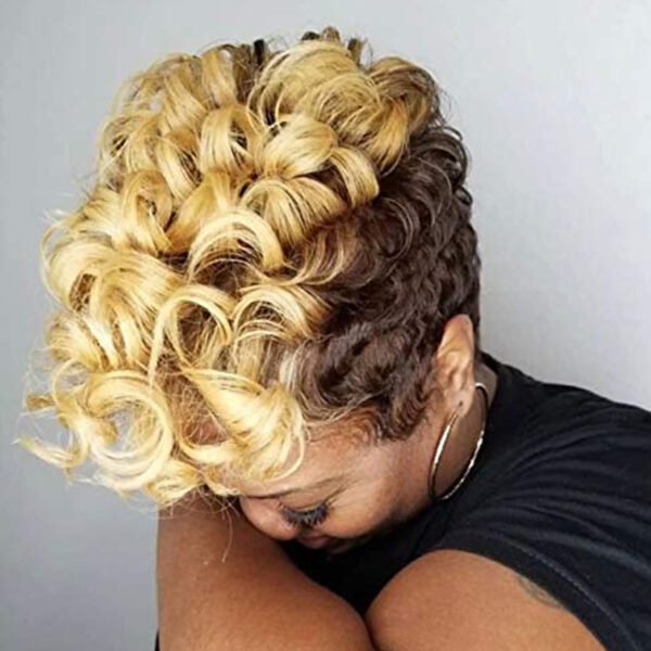 European And American Short Curly Hair Wig Chemical Fiber Headgear - Image 10