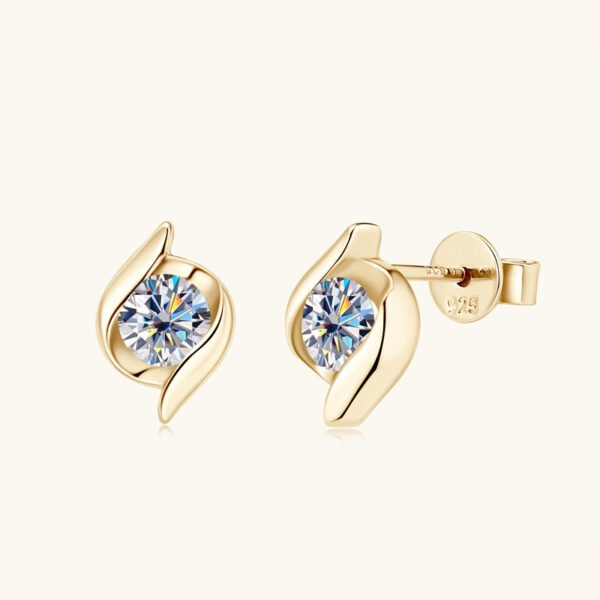 Affordable Luxury Fashion High-grade Moissanite Stud Earrings For Women - Image 5