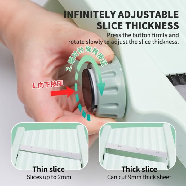Household Vegetable Cutting Potato Slicer Shredder Multifunctional Fruit Julienne Slicer Grater With Handle Kitchen Gadgets - Image 6