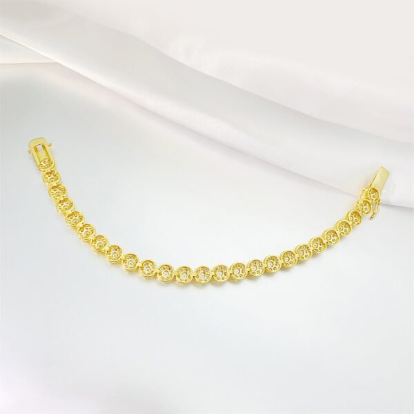 Hip Hop 925 Silver Tennis Chain Moissanite Bracelet - Image 5