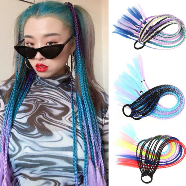 Color Twist Three-strand Braid Gradient Wig - Image 6